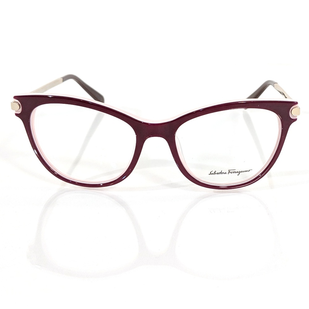 FERRAGAMO SF2763 Burgundy & Gold Eyeglasses